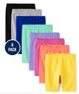 Girls Bike Shorts 8-pack – French Rose Girls Bike Shorts 8-pack – French Rose