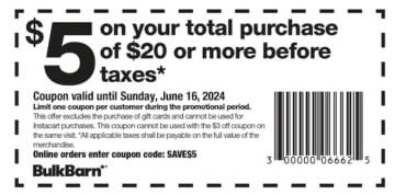 Bulk Barn Coupons – Save $5