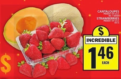 Strawberries 454g Or Cantaloupes