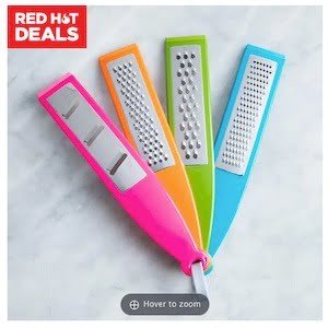 Ksp Colour Burst Graters – Set Of 4 (multi Colour)