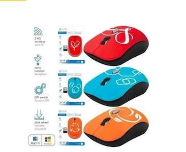 Elink Multi-colour Design 2.4 Ghz Wireless Mouse