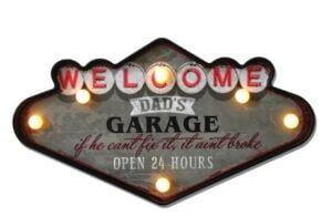 Olympia Welcome Dad’s Garage Light Up Sign Olympia Welcome Dad’s Garage Light Up Sign