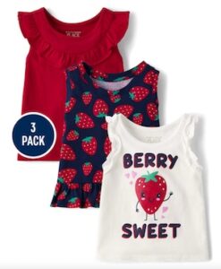 Toddler Girls Strawberry Tank Top 3-pack – Tidal girls_3pk_dress