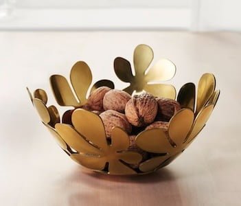 Stockholm Bowl, Gold-colour, 20 Cm