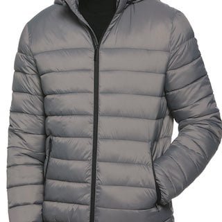 Perry Ellis Men’s Lightweight Hooded Puffer Jacket