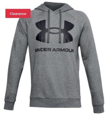 Under Armour Men’s Rival Fleece Big Logo Pullover Hoodie