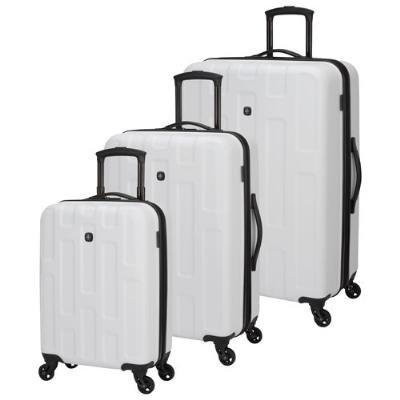 Swissgear Spring Break 3-piece Hard Side Expandable Luggage Set – White