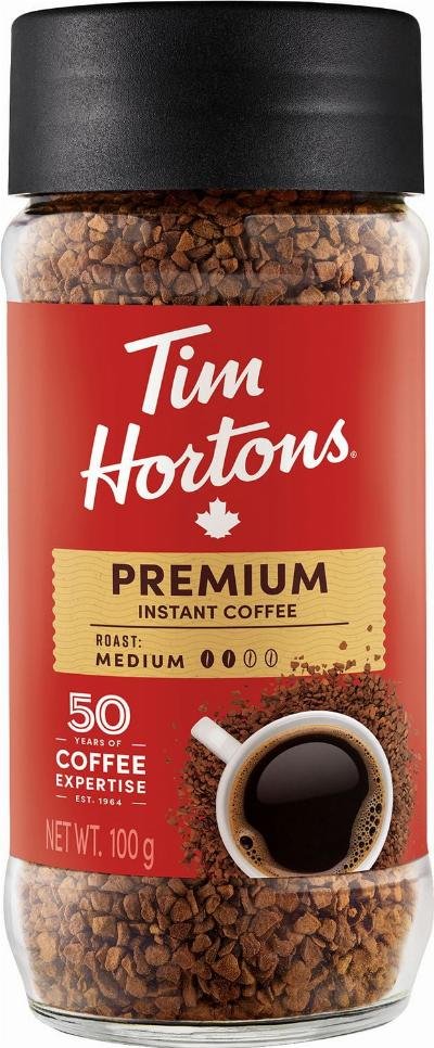 Tim Hortons Premium Instant Coffee Medium, 100g