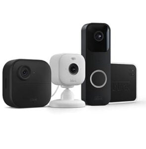 Blink Whole Home Bundle – Outdoor 4 Camera, Mini 2 Camera (white), Video Doorbell System (black) (Co.. Prime Exclusive Deal – Blink Whole Home Bundle – Outdoor 4 Camera, Mini 2 Camera (white), Video Doorbell System (black)