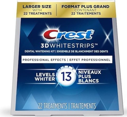 Crest 3d White Whitestrips Professional Effects, At-home Teeth Whitening Kit, 22 Treatments, 13 Lev