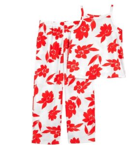 Kid 2-piece Floral Loose Fit Pyjamas Kid 2-piece Floral Loose Fit Pyjamas