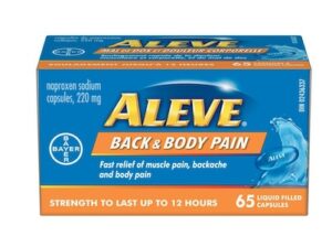 Aleve Back And Body Pain Relief Liquid Gels, Up To 12 Hour Relief, Naproxen Sodium 220mg, 65 Liquid Aleve Back And Body Pain Relief Liquid Gels, Up To 12 Hour Relief, Naproxen Sodium 220mg, 65 Liquid