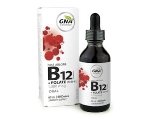 Gna Naturals B12 With Folic Acid 1000mcg 60ml Gna Naturals B12 With Folic Acid 1000mcg 60ml