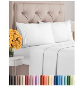 Queen Size 4 Piece Sheet Set – Comfy Breathable & Cooling Sheets Queen Size 4 Piece Sheet Set – Comfy Breathable & Cooling Sheets