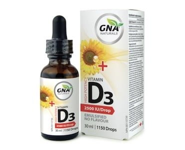 Gna Naturals Vitamin D3 Emulsified 2500 Iu 30ml