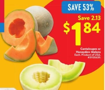 Cantaloupe Or Honeydew Melons