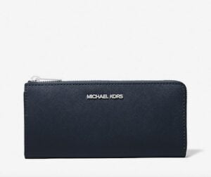 Jet Set Travel Large Saffiano Leather Quarter-zip Wallet Jet Set Travel Large Saffiano Leather Quarter-zip Wallet