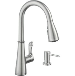 Moen Hadley Stainless Steel 1-handle Deck-mount Pull-down Kitchen Faucet