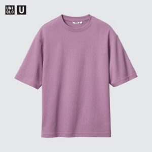 Airism Cotton Oversized Crew Neck Half Sleeve T-shirt Airism Cotton Oversized Crew Neck Half Sleeve T-shirt