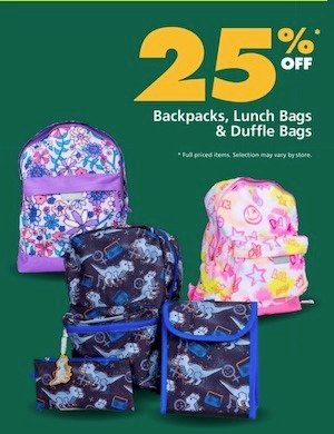 Back To School – Backpacks, Lunch Bag & Duffle Bags