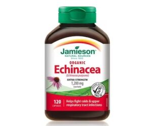 Jamieson High Potency Organic Echinacea Capsules 1,200 Mg, 120 Capsules Jamieson High Potency Organic Echinacea Capsules 1,200 Mg, 120 Capsules