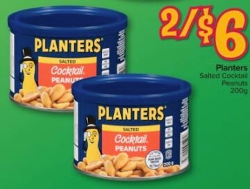 Planters Salted Cocktail Peanuts