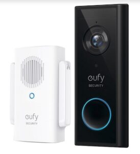 Eufy Wi-fi 2k Video Doorbell With Chime – Black/white Eufy Wi-fi 2k Video Doorbell With Chime – Black/white