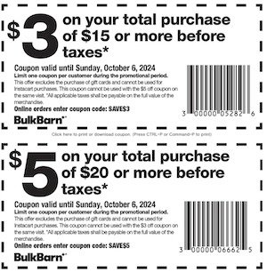 Bulk Barn – Coupons – Valid till Oct 6, 2024