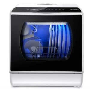 Airmsen Portable Countertop Dishwasher With 5-liter Built-in Water Tank Airmsen Portable Countertop Dishwasher With 5-liter Built-in Water Tank