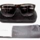 Gucci Mens Tortoise Non-polarized Rectangle Sunglasses Brown 55mm