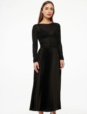 Laure Pleated Maxi Skirt