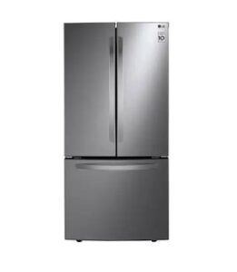 LG 33” 25.1 cu. ft. French Door Refrigerator with Multi-Air Flow – Platinum Silver