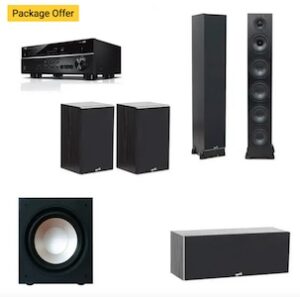 Yamaha 5.1-channel A/v Receiver And Speakers Package Yamaha 5.1-channel A/v Receiver And Speakers Package