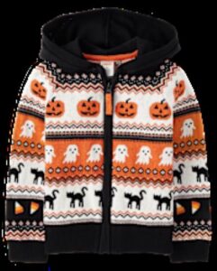 Boys Intarsia Halloween Fairisle Cardigan – Halloween – Black Boys Intarsia Halloween Fairisle Cardigan – Halloween – Black