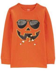 Kid Jack-o-lantern Halloween Graphic Tee Kid Jack-o-lantern Halloween Graphic Tee