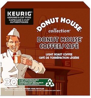 Donut House Collection Light Roast K-cup Coffee Pods, 30 Count For Keurig Coffee Makers