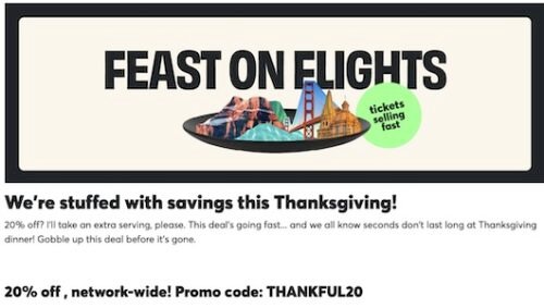 Flair Airlines – Thanksgiving Deal – 20% Off