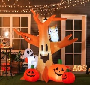 Homcom 7.5′ Outdoor Tree And Ghost Inflatable Halloween Decoration Homcom 7.5′ Outdoor Tree And Ghost Inflatable Halloween Decoration