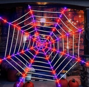 Halloween Spider Web Lights Decor Giant 12ft Halloween Spider Web Lights Decor Giant 12ft