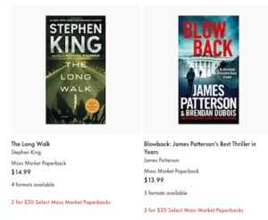 Indigo – 2 Select Mass Market Paperbacks For $20 Indigo – 2 Select Mass Market Paperbacks For $20