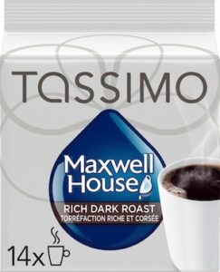 Tassimo Maxwell House Rich Dark Roast Coffee Single Serve T-discs 14 Ea Tassimo Maxwell House Rich Dark Roast Coffee Single Serve T-discs 14 Ea