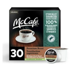 Mccafé Premium Medium Dark Roast, Decaf, K-cup Coffee Pods, 30 Count Mccafé Premium Medium Dark Roast, Decaf, K-cup Coffee Pods, 30 Count