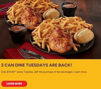 Swiss Chalet – Offers – Valid Till Oct 31, 2024