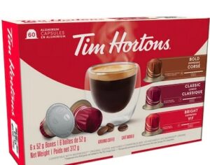 Tim Hortons Espresso Capsules, Compatible Variety Pack, 60-count Tim Hortons Espresso Capsules, Compatible Variety Pack, 60-count