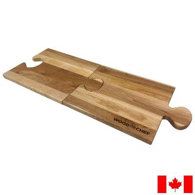 Woodforchef Birch Puzzle Charcuterie Board, 2-piece