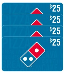 Costco USA – Domino’s Four Restaurant $25 E-gift Cards ($100 Value) Costco USA – Domino’s Four Restaurant $25 E-gift Cards ($100 Value)
