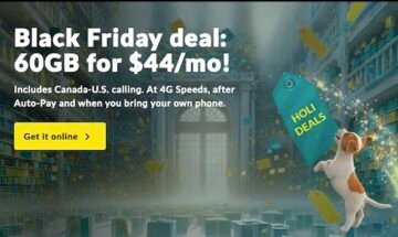 Fido – Black Friday Deal – 60 GB for $44 / month