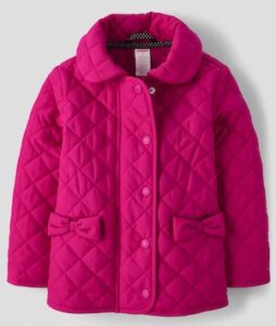 Gymboree – Girls Quilted Jacket – Uniform – Pink Gymboree – Girls Quilted Jacket – Uniform – Pink