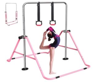 FBSPORT Folding Gymnastic Training Kip Bar with Rings FBSPORT Folding Gymnastic Training Kip Bar with Rings