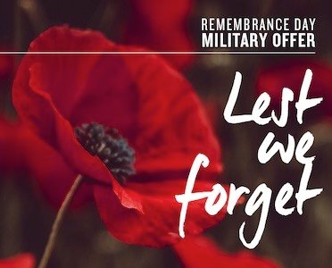 Hudsons Canada’s Pub – Remembrance Day Military Offer – Nov 11, 2024